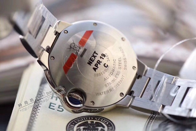 卡地亞專櫃爆款手錶 Cartier經典款V6藍氣球粉色 自動機械粉氣球女裝腕表  gjs1882